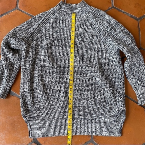 BDG UO Oversized Boxy Gray Slouchy Chunky Sweater - Picture 7 of 8